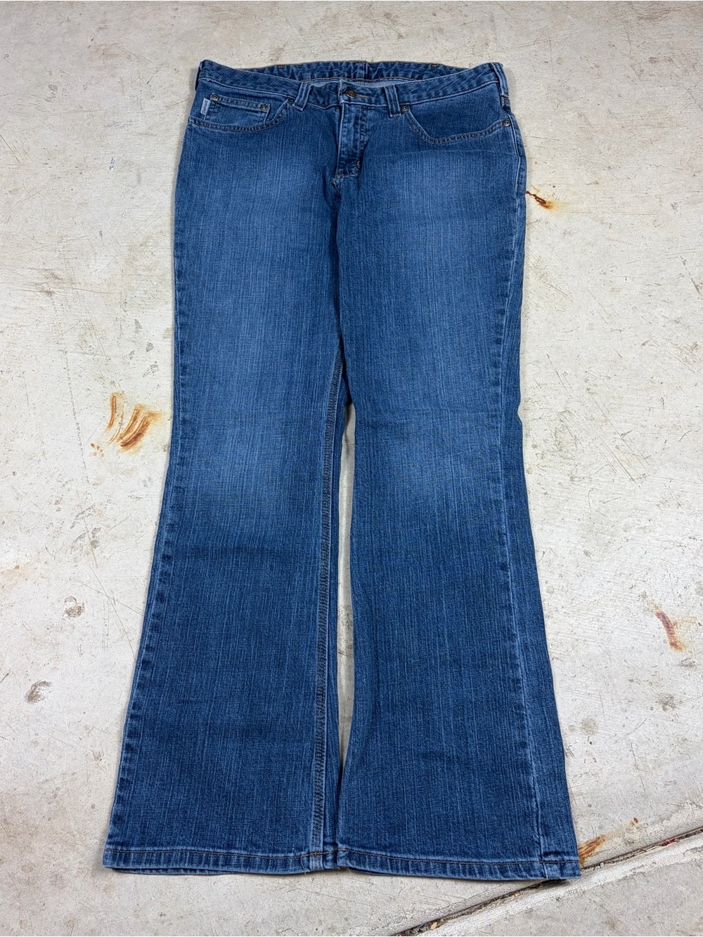 Carhartt Dark Blue Boot Cut Jeans
